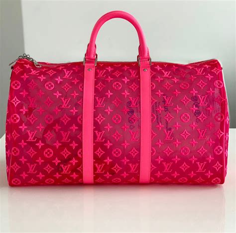 louis vuitton keepall 50 bandouliere multicoloured pink|Louis Vuitton duffle bag 50.